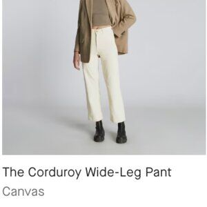 NWT Everlane The Corduroy Wide-Leg Pant Size 6